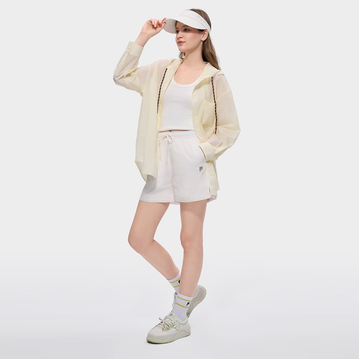 Куртка FILA FUSION FOB Куртка Женская Светло-Желтая - изображение 6