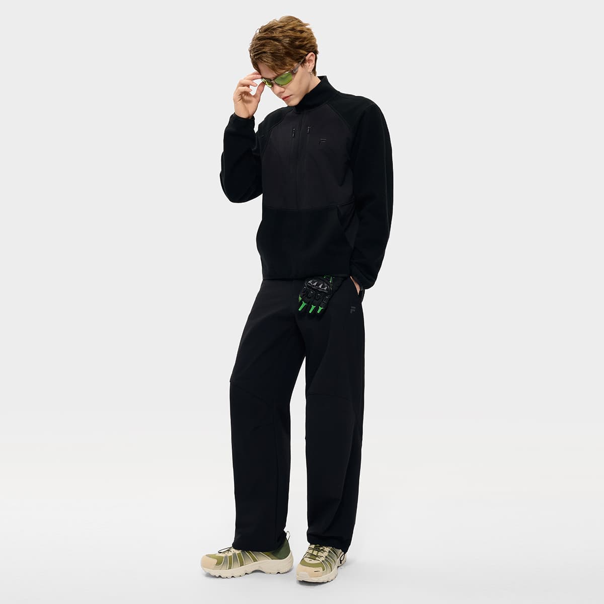Худи FILA FUSION URBAN TECH Толстовка Мужской Черный - изображение 6