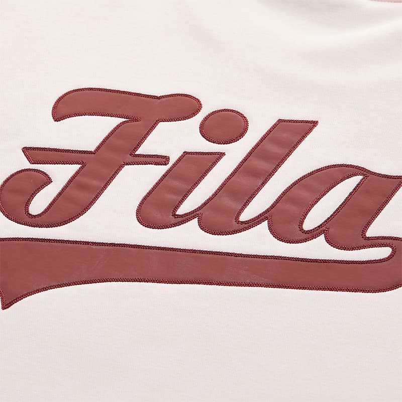Худи FILA FUSION Мода Универсальный Флисовая Толстовка Унисекс Разборный Обруч Марля Розовый - изображение 5