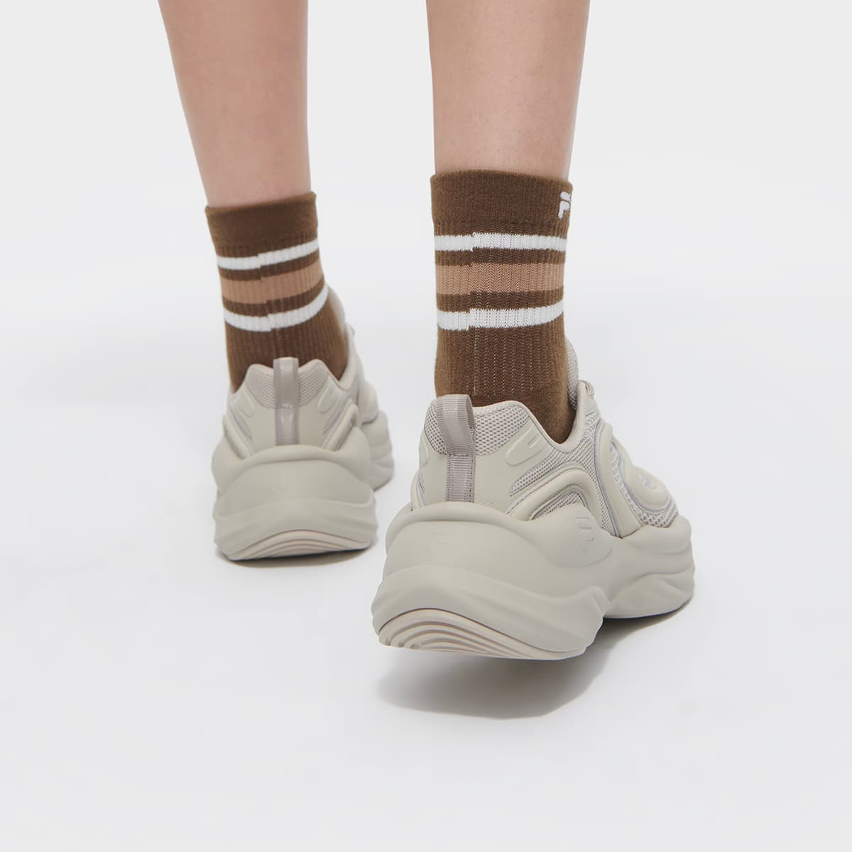 Кроссовки FILA FUSION BUZZARD Meteorite Shoes Низкий топ Повседневная обувь Мужская Абрикос - изображение 7