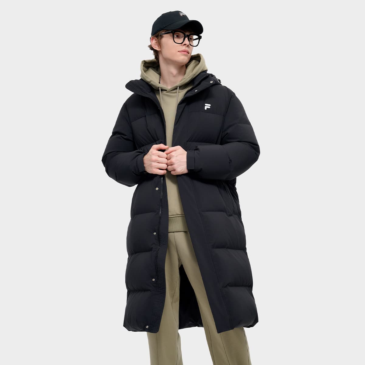 Зимняя куртка FILA FUSION Мужской пуховик Глубокий черный - изображение 3