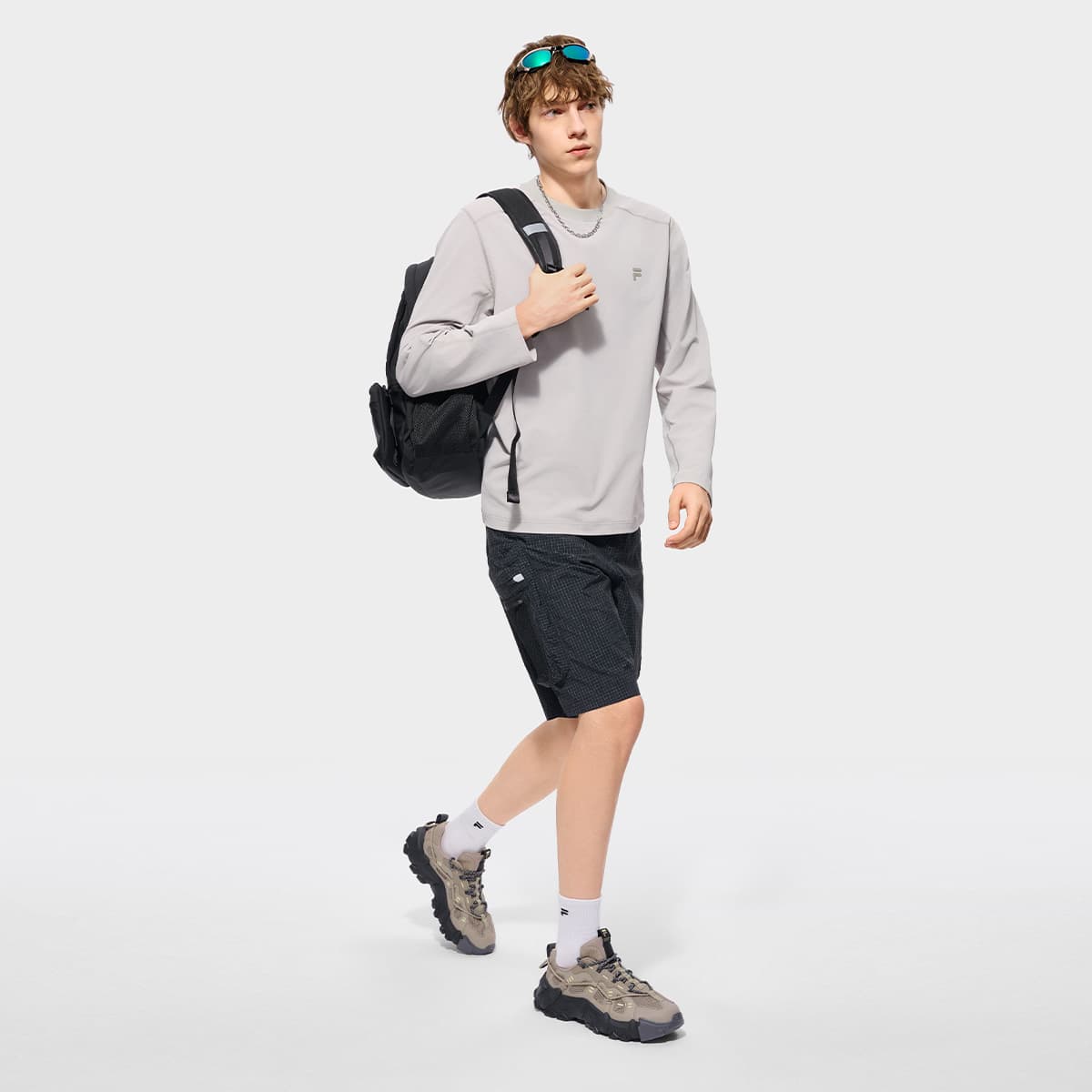 Футболка FILA FUSION URBAN TECH Футболка Мужской Серый карандаш - изображение 6