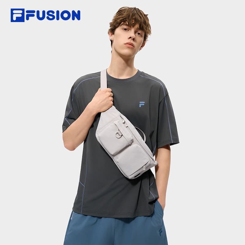 Нагрудная сумка FILA FUSION Рабочий стиль Ткань Нагрудная сумка (слинг) Поясные сумки Unisex Light Серый - изображение 5