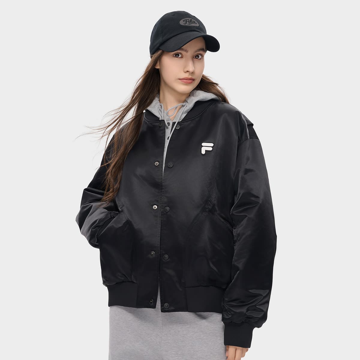 Зимняя куртка пуховик FILA FUSION FOB Глубокий черный Унисекс Куртки на синтепоне - изображение 3