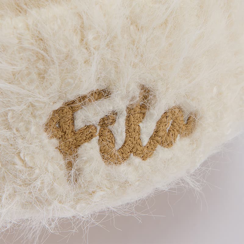 Шапка FILA FUSION Акрил Полиамид Овечья шерсть Шапка-бини Женская Овсяный бежевый - изображение 5