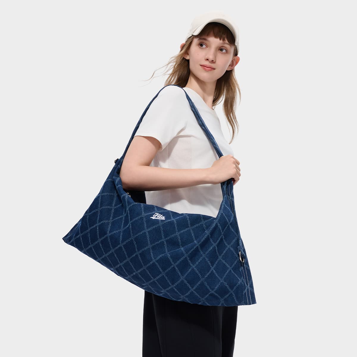 Сумка через плечо FILA FUSION Рабочий стиль Сумка через плечо Элегантная синяя Женская - изображение 4