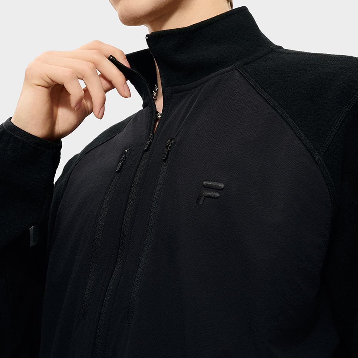 Худи FILA FUSION URBAN TECH Толстовка Мужской Черный - изображение 7
