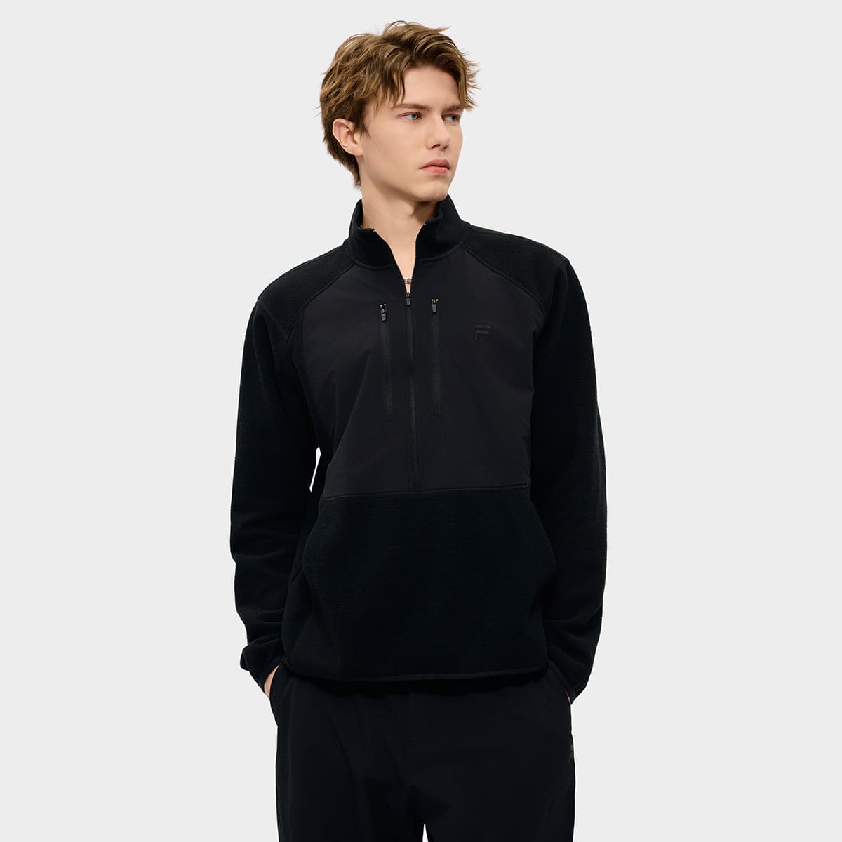Худи FILA FUSION URBAN TECH Толстовка Мужской Черный - изображение 3
