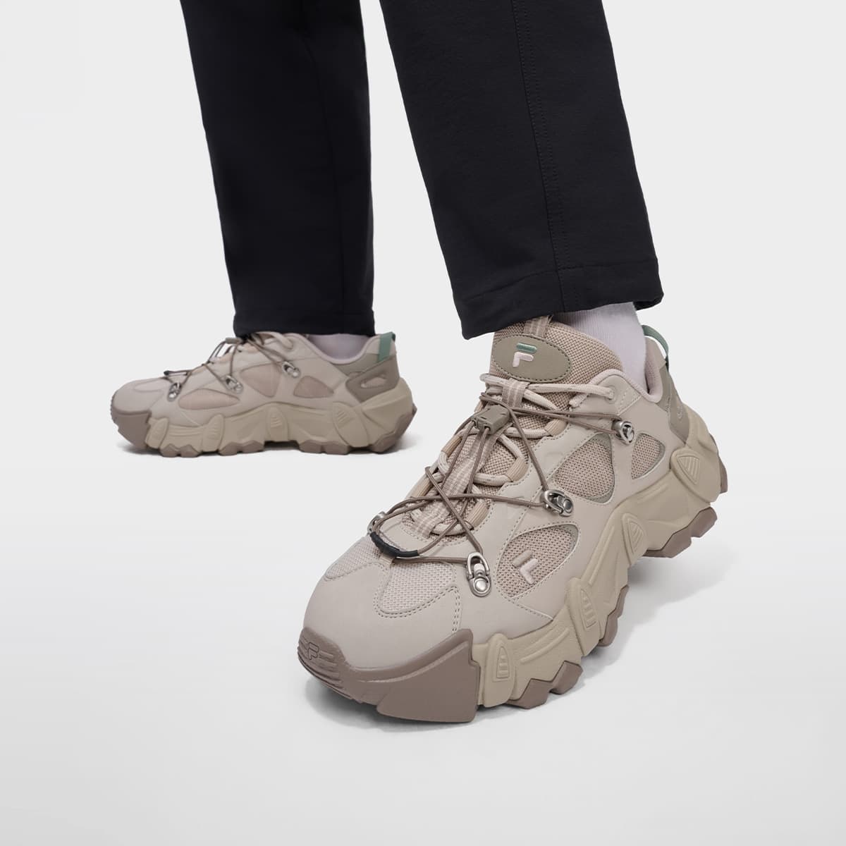 Кроссовки FILA FUSION exocet ii Лоу-топы массивные кроссовки Мужской Кремниевый Камень Коричневый PURE Мерино Коричневый - изображение 7
