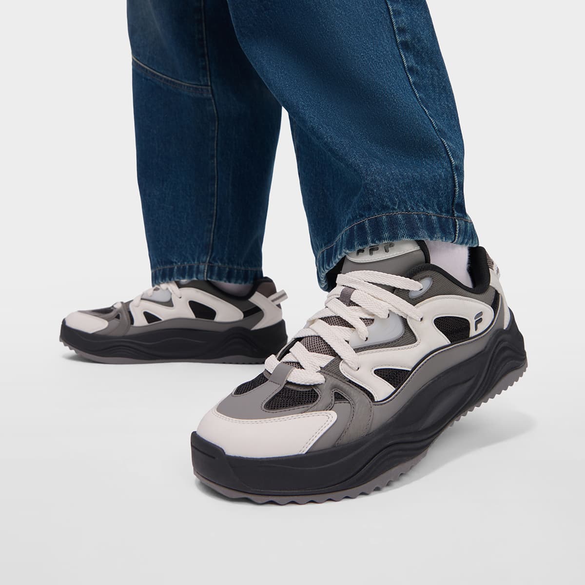 Кроссовки FILA FUSION Рабочая одежда Лоу-топы Скейтборд Обувь Мужская Гранитно-серый Черный - изображение 7