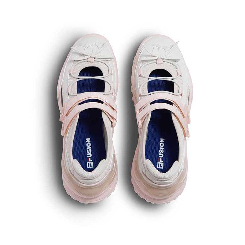 Кроссовки FILA FUSION EVA SANDAL Jelly Sandals Дышащая Легкая Повседневная Обувь Женская Серая Розовая - изображение 6
