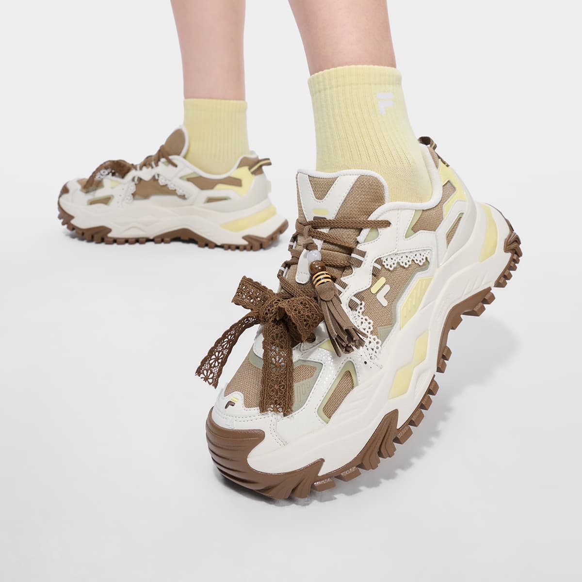 Кроссовки FILA FUSION Bianco Shoes DX массивные кроссовки женские коричневый - изображение 7