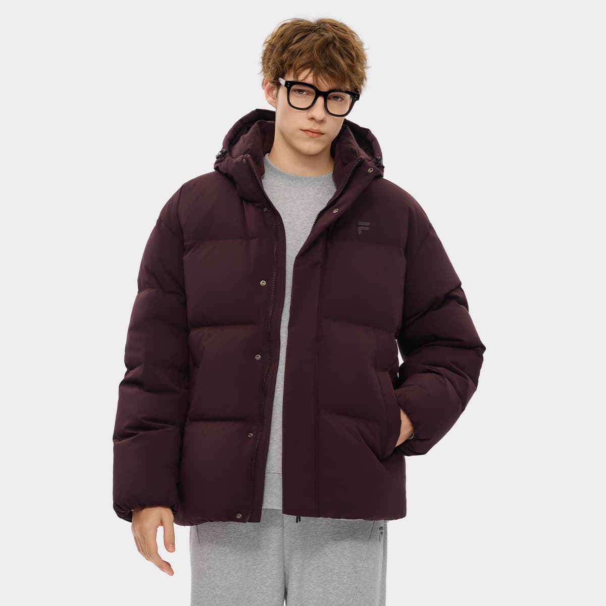 Зимняя куртка FILA FUSION FOB Пуховик Мужской Rotten Деревянный материал Умбра - изображение 3