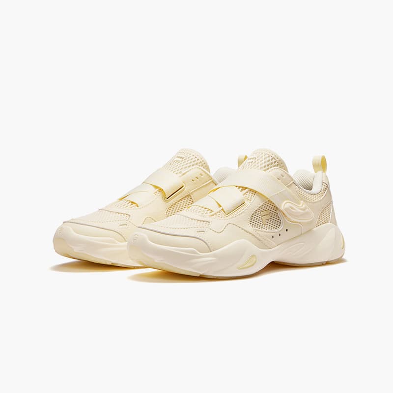 Кроссовки FILA FUSION EVA SLIM Waterdrop Shoes Low Топ Повседневная обувь Женские Желтый белый - изображение 4