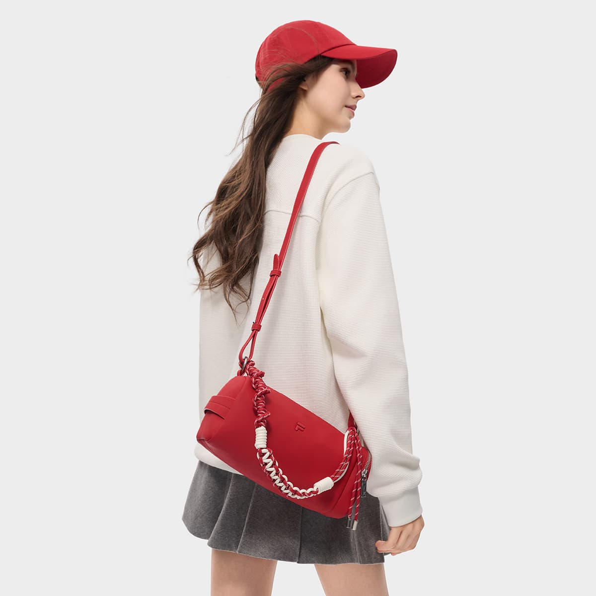 Мини-сумка FILA FUSION Рабочий стиль Сумки через плечо Красный Женские - изображение 5
