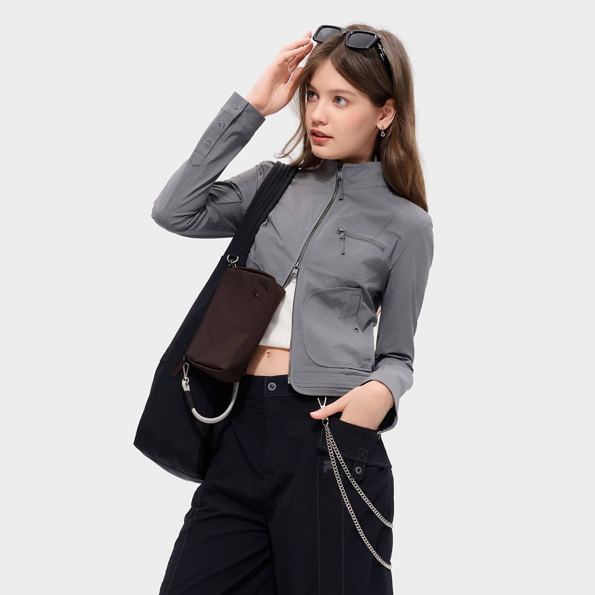 Сумка через плечо FILA FUSION FUSIONEER Ткань Сумка через плечо Унисекс Темно-черный - изображение 5