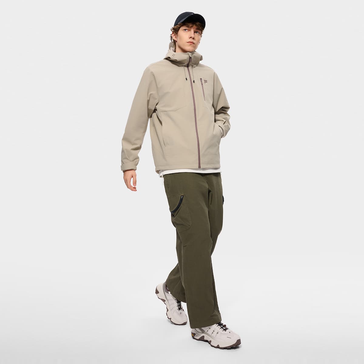 Куртка FILA FUSION Масляная живопись Хаки Унисекс Куртки - изображение 6