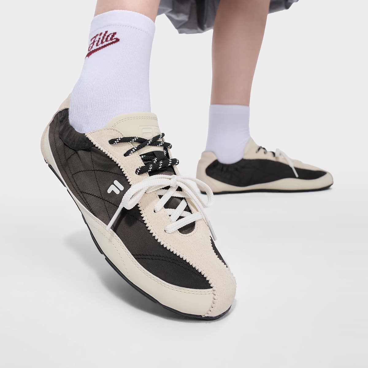 Кроссовки FILA FUSION FUFU Текстиль Синтетическая кожа Устойчивая к истиранию Дышащий Легкий Низкий верх Повседневная обувь - изображение 8