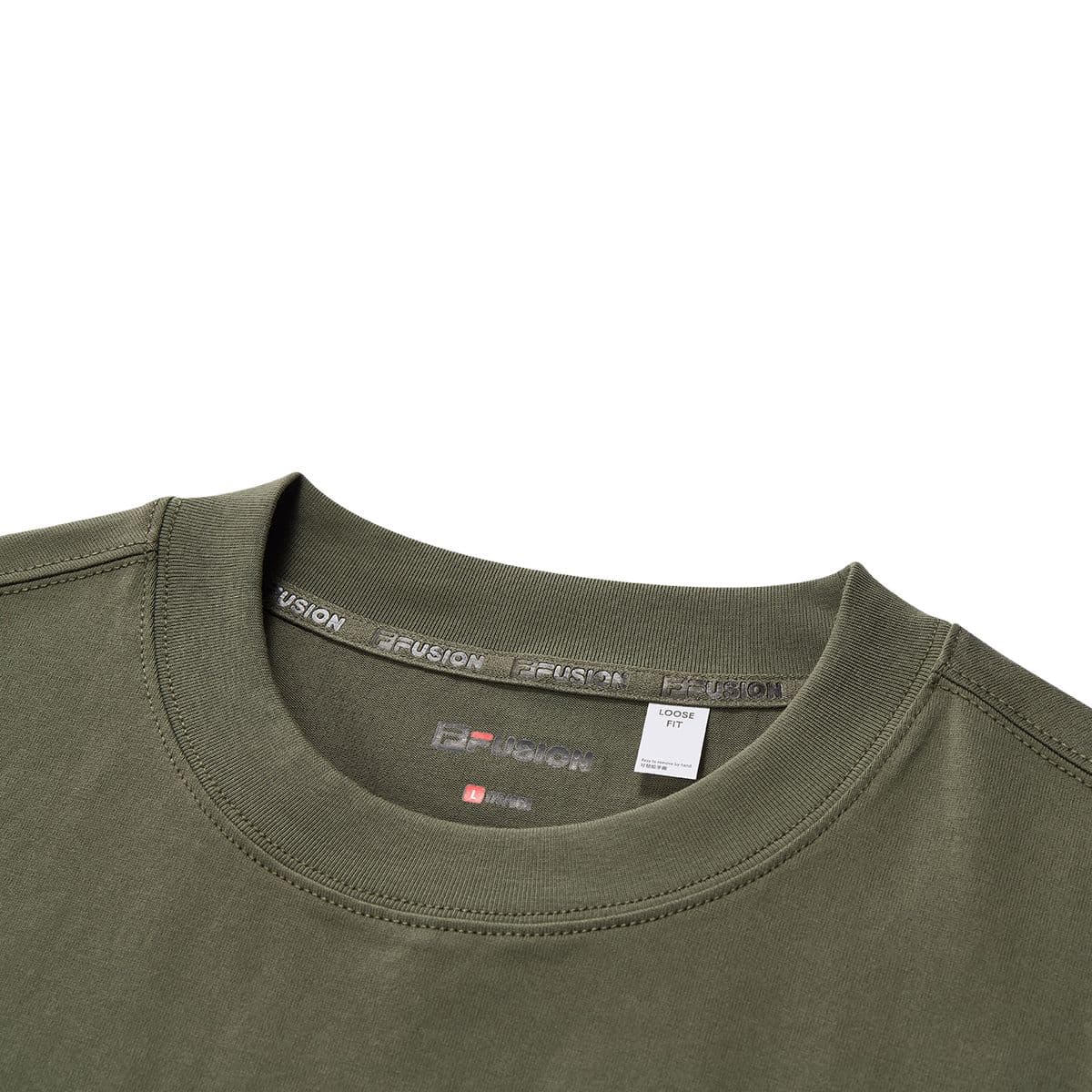 Футболка FILA FUSION WORKWEARFILA FUSION X T-рубашка мужская серая и зеленая - изображение 3