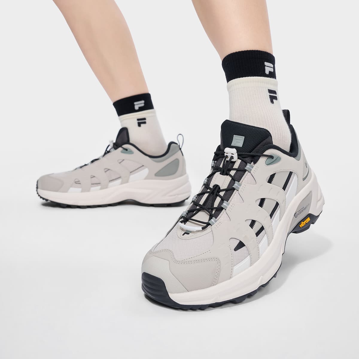 Кроссовки FILA FUSION COMO X 2,0 Повседневная обувь Пемза Коричневый Ароматизированный Снег Мужской - изображение 7
