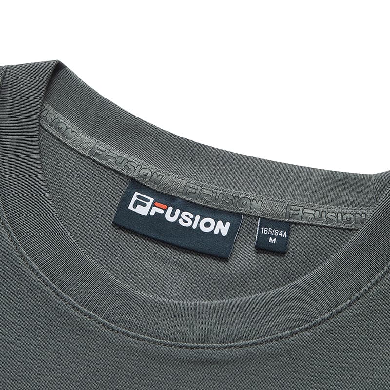Футболка FILA FUSION Life T-Shirt Женская Небесно-Серый - изображение 3