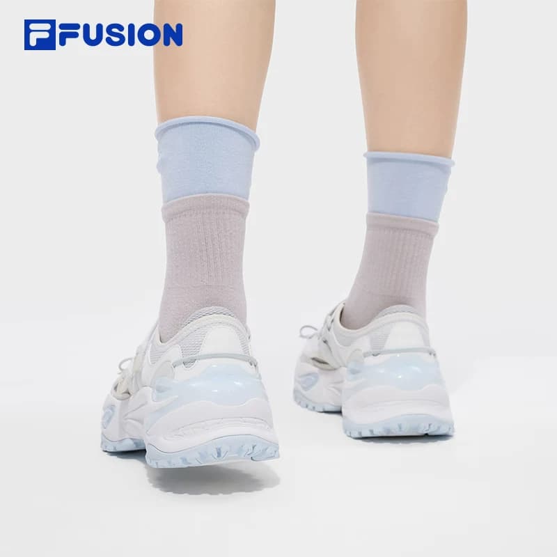Кроссовки FILA FUSION EVA SANDAL Jelly Sandals Дышащая Легкая Повседневная Обувь Женская Белая Синяя - изображение 7
