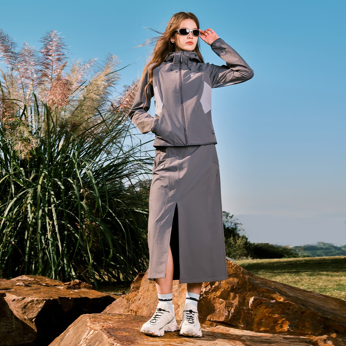 FILA FUSION URBAN TECH Тренчкот Женский Тихий Серый - изображение 6
