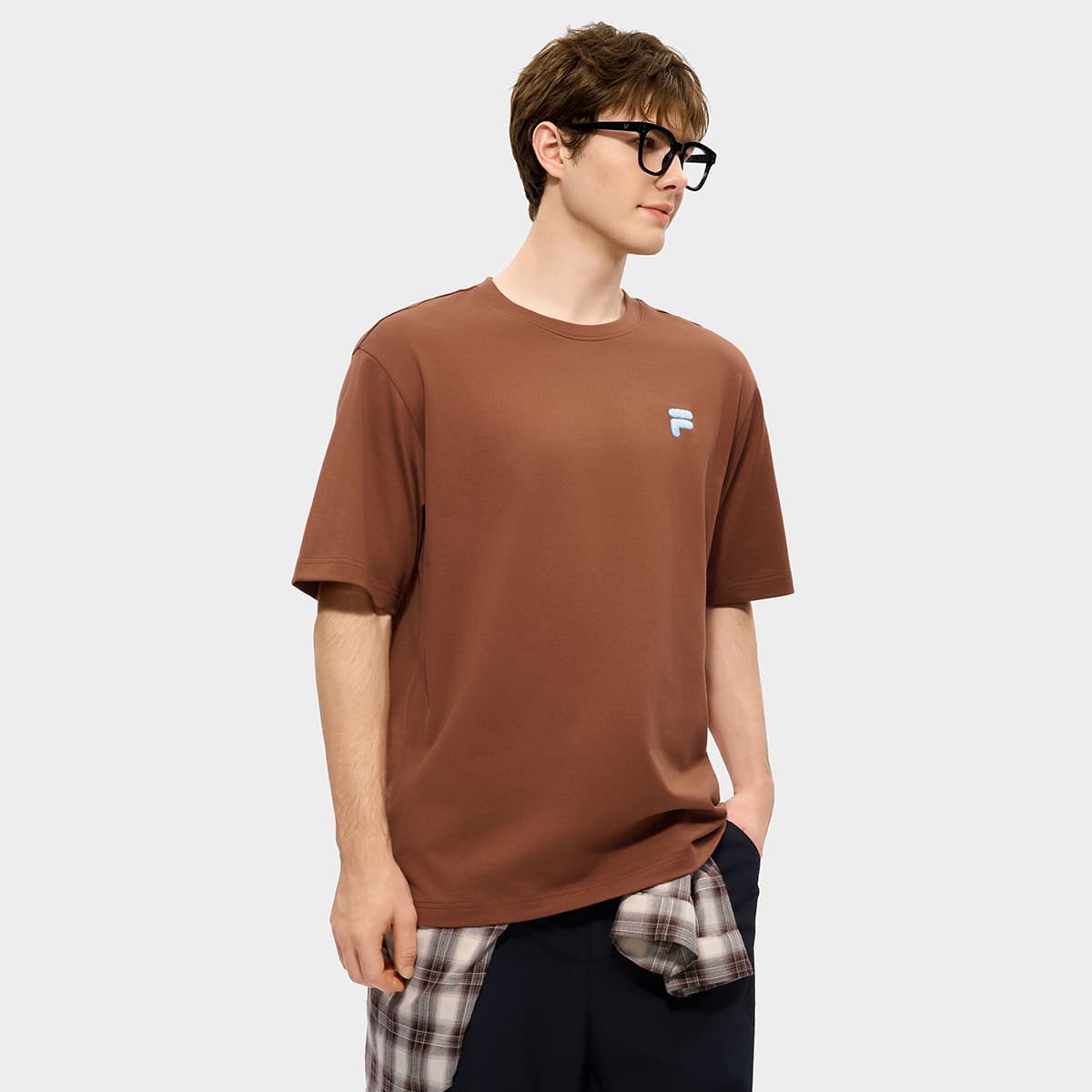 Футболка FILA FUSION FOB T Рубашка Унисекс Енот Коричневый - изображение 4