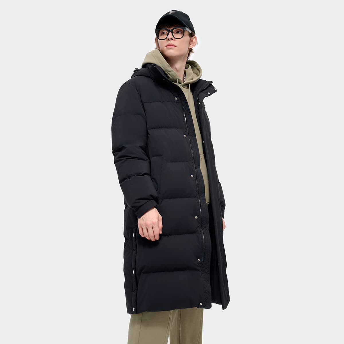 Зимняя куртка FILA FUSION Мужской пуховик Глубокий черный - изображение 4