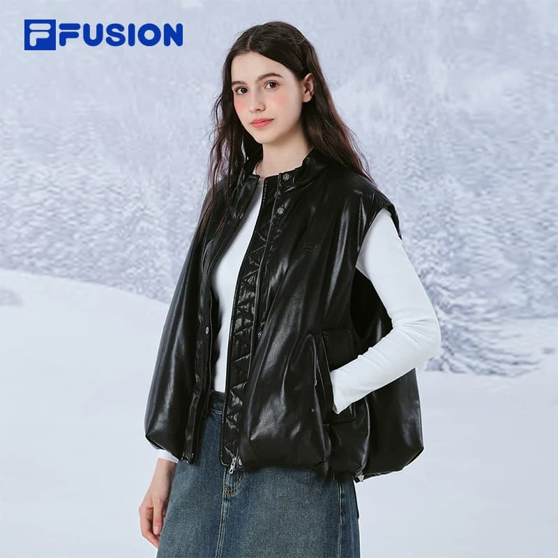 FILA FUSION FOB Пуховый жилет Женские Глубокий черный - изображение 4