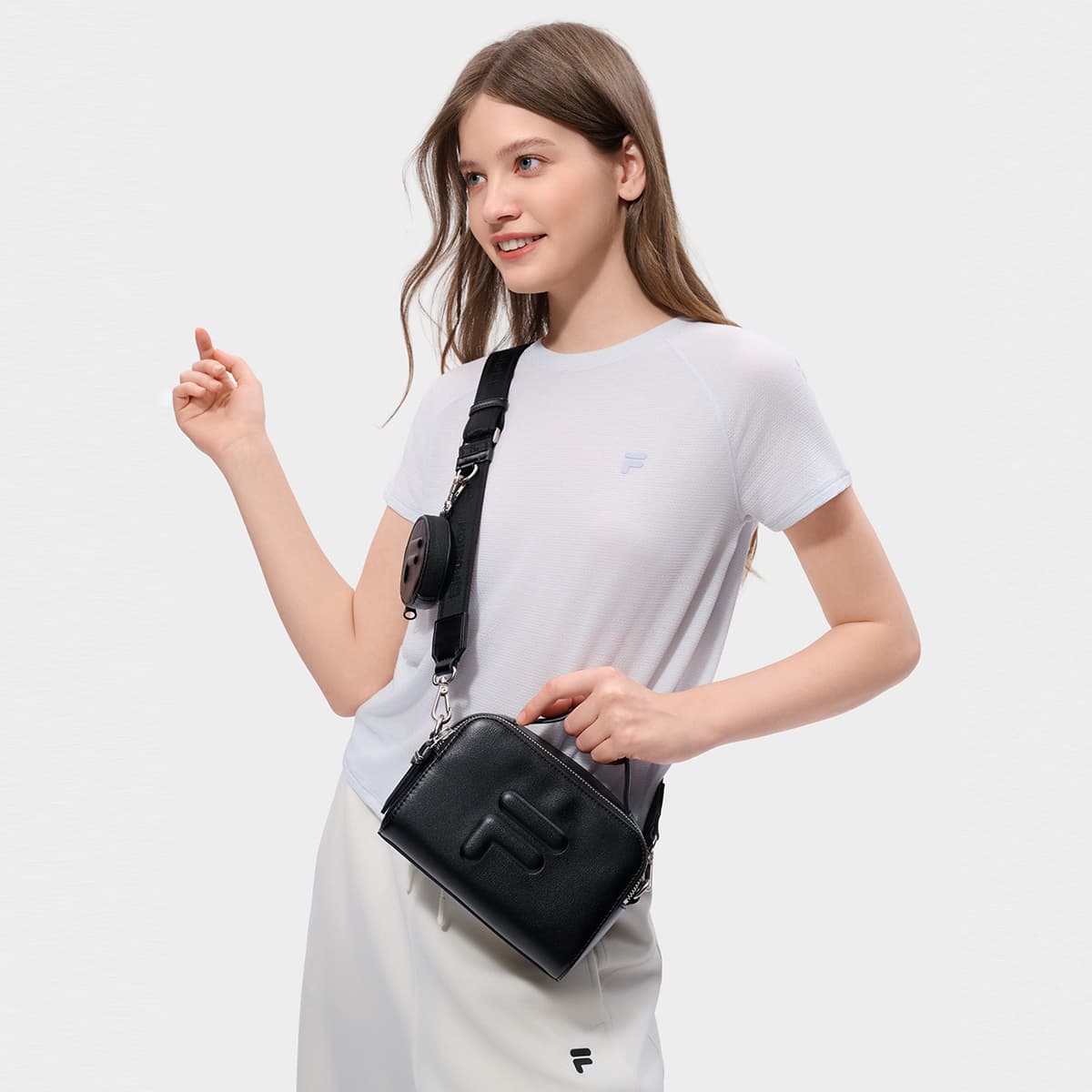Сумка через плечо FILA FUSION FUSIONEER ПУ (полиуретан) Сумки кросс-боди Унисекс Черный - изображение 3