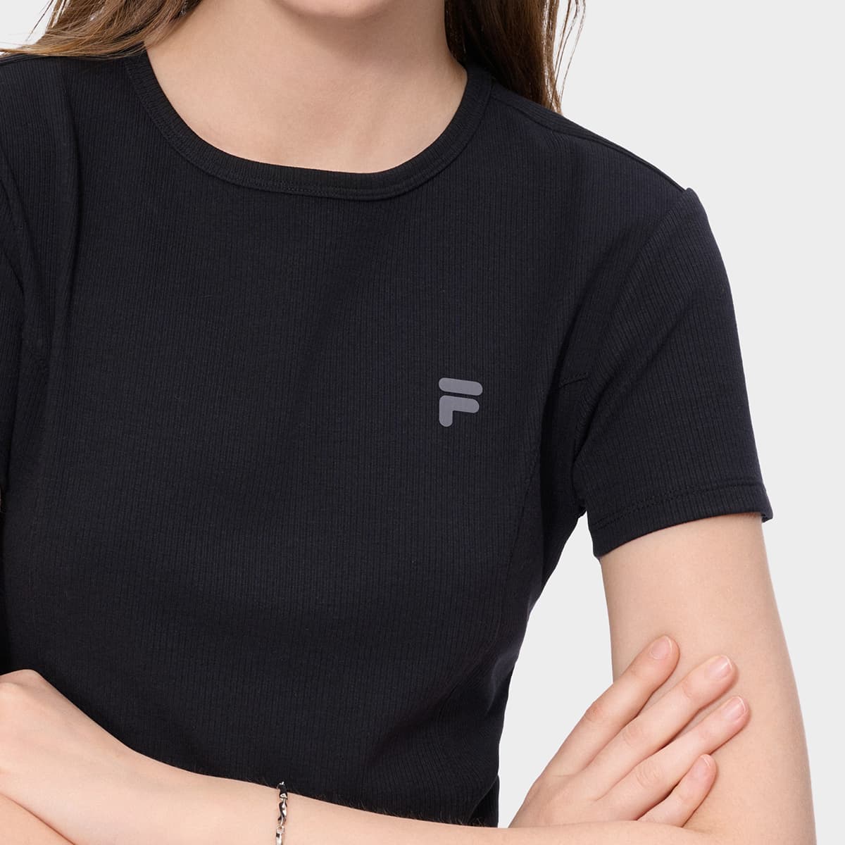 Футболка FILA FUSION FOB T Рубашка Женская Глубокий Черный - изображение 7
