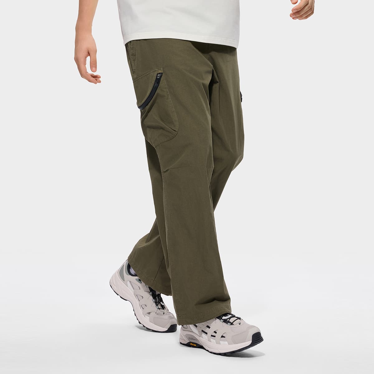 Штаны FILA FUSION FILA X MOONGE Битум Мужской Повседневные брюки - изображение 4