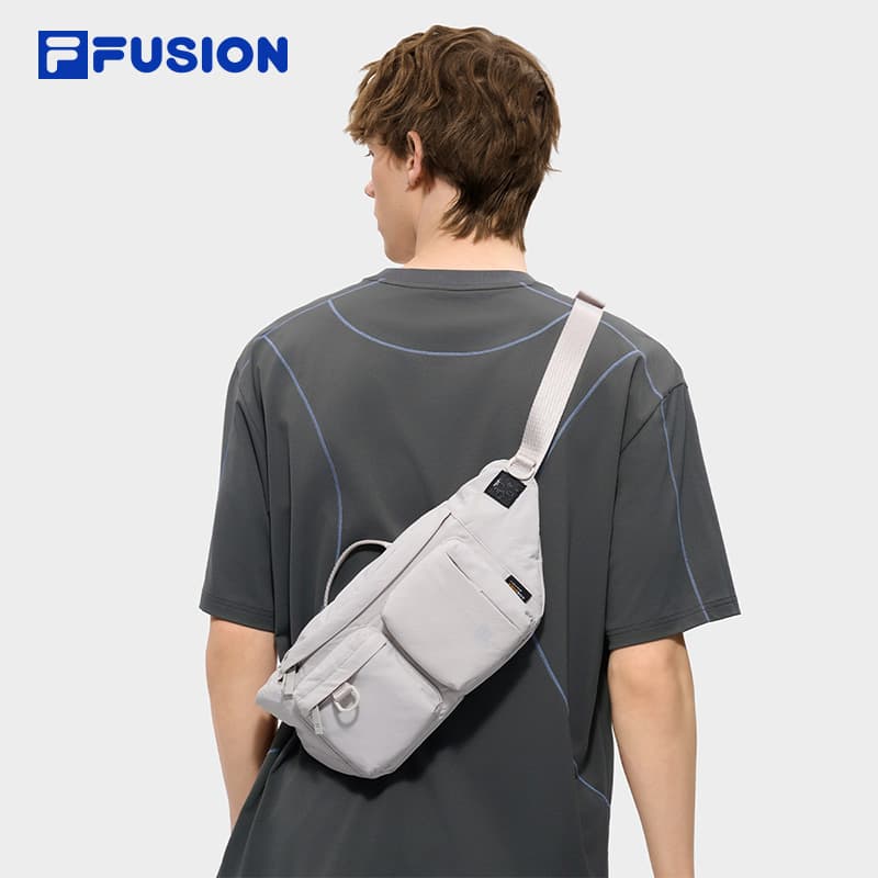 Нагрудная сумка FILA FUSION Рабочий стиль Ткань Нагрудная сумка (слинг) Поясные сумки Unisex Light Серый - изображение 4