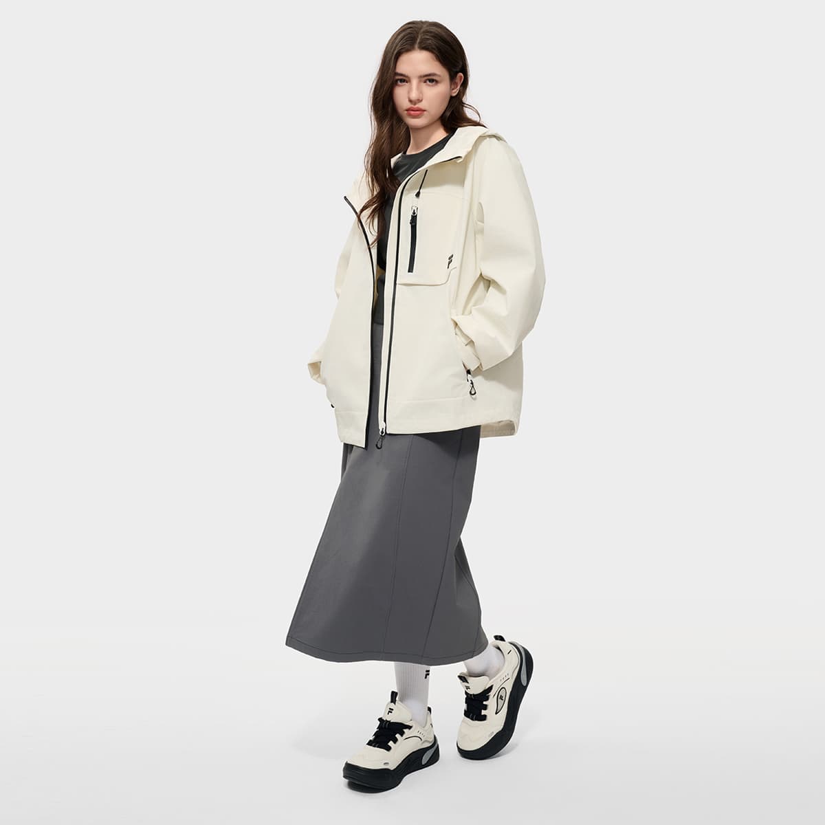 Куртка FILA FUSION FOB Куртка Унисекс Облачный Белый - изображение 6
