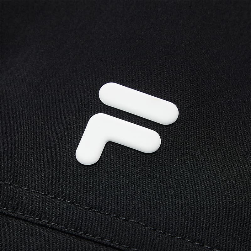 Платье FILA FUSION QR Короткий Sleeved Платье Женские Глубокий черный - изображение 4