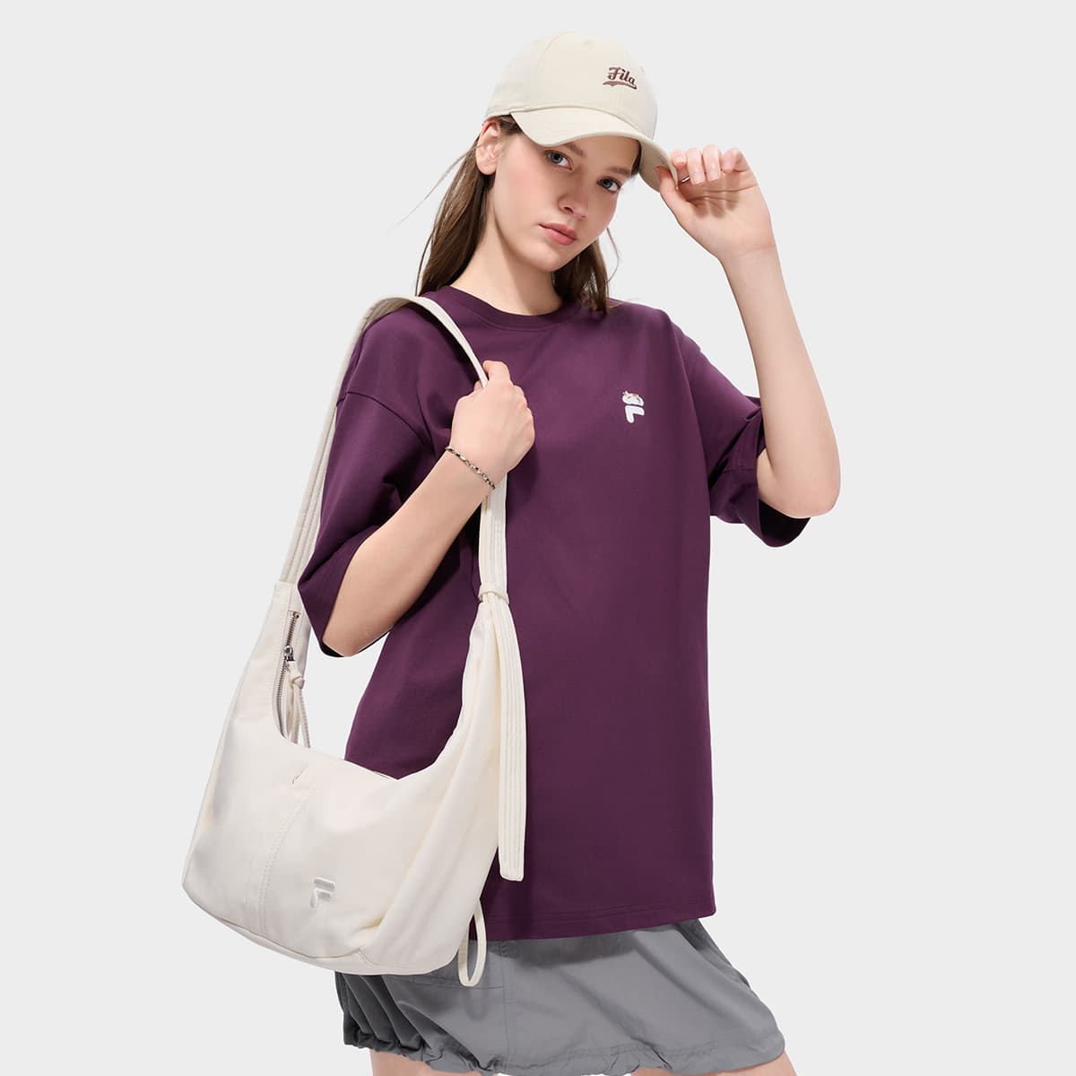 Сумка через плечо FILA FUSION FUSIONEER Ткань Сумка через плечо Женская Парово-белая - изображение 7