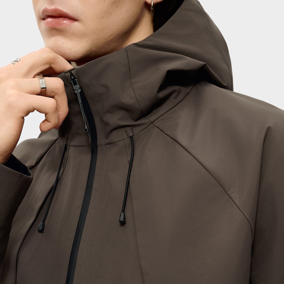Ветровка FILA FUSION URBAN TECH Тренчкот Мужской Сандаловое дерево Чайный умбровый - изображение 7