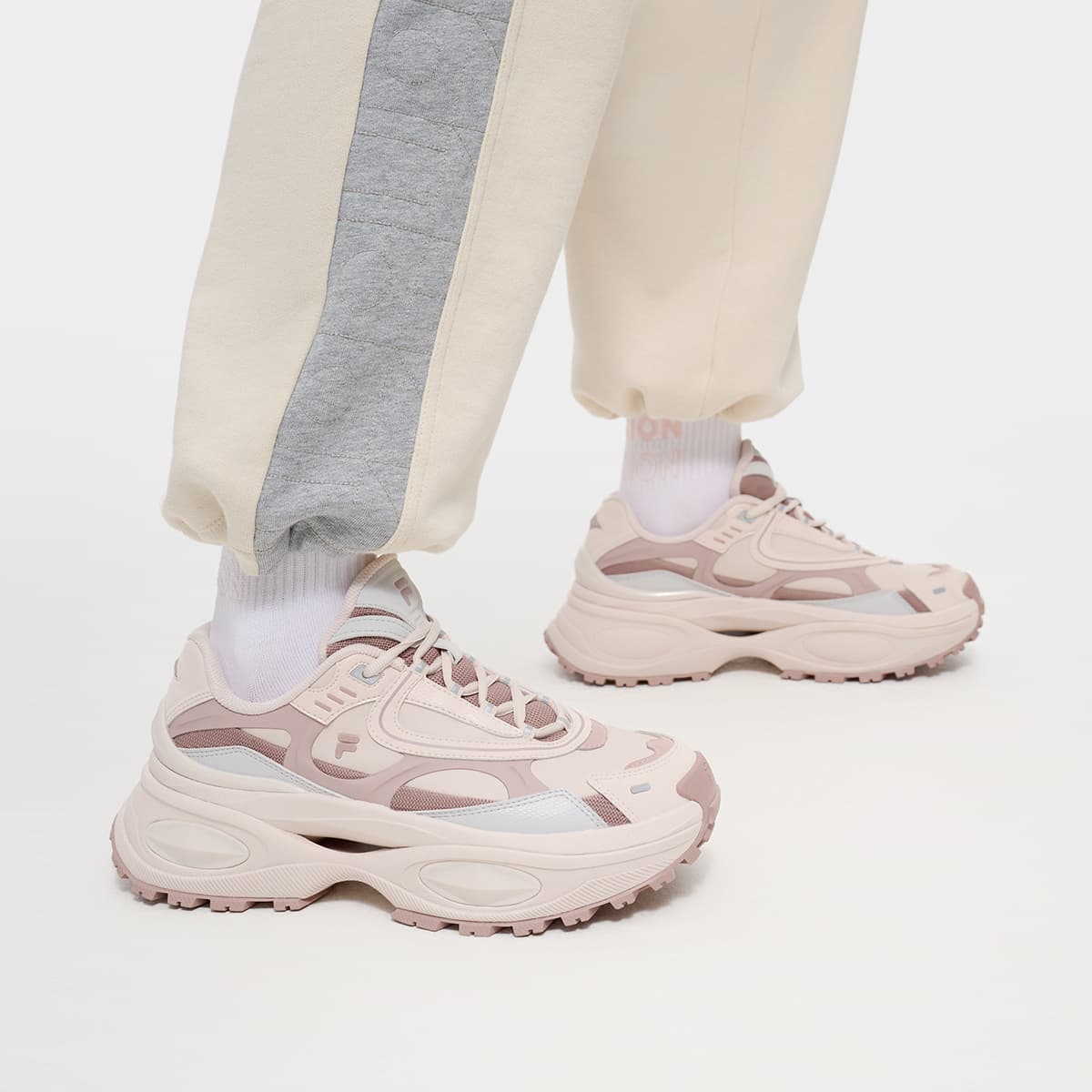 Кроссовки FILA FUSION BIANCO III Бьянко 3 Устойчивая к истиранию Увеличивающая высоту Низкая Повседневная Обувь Женская - изображение 5