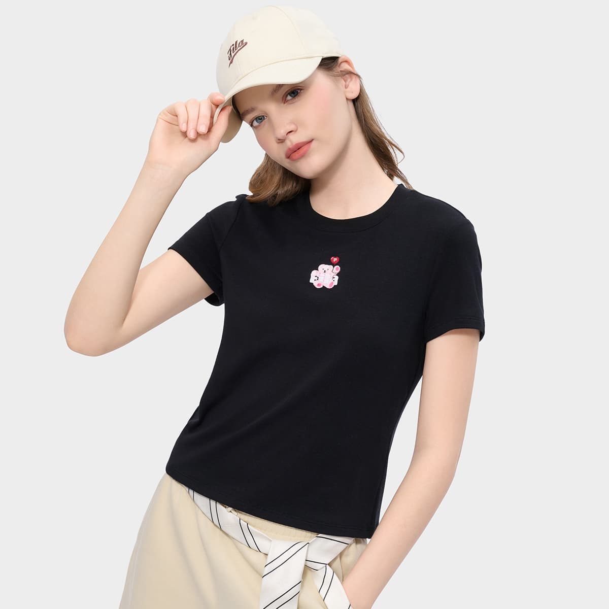 Футболка FILA FUSION Life T-Shirt Женская Глубокий Черный - изображение 4