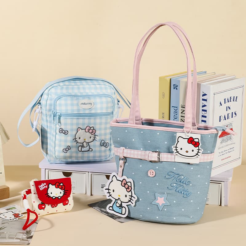 Мини-сумка Sanrio Сумка через плечо Blue (Брелок включен) Женская - изображение 6