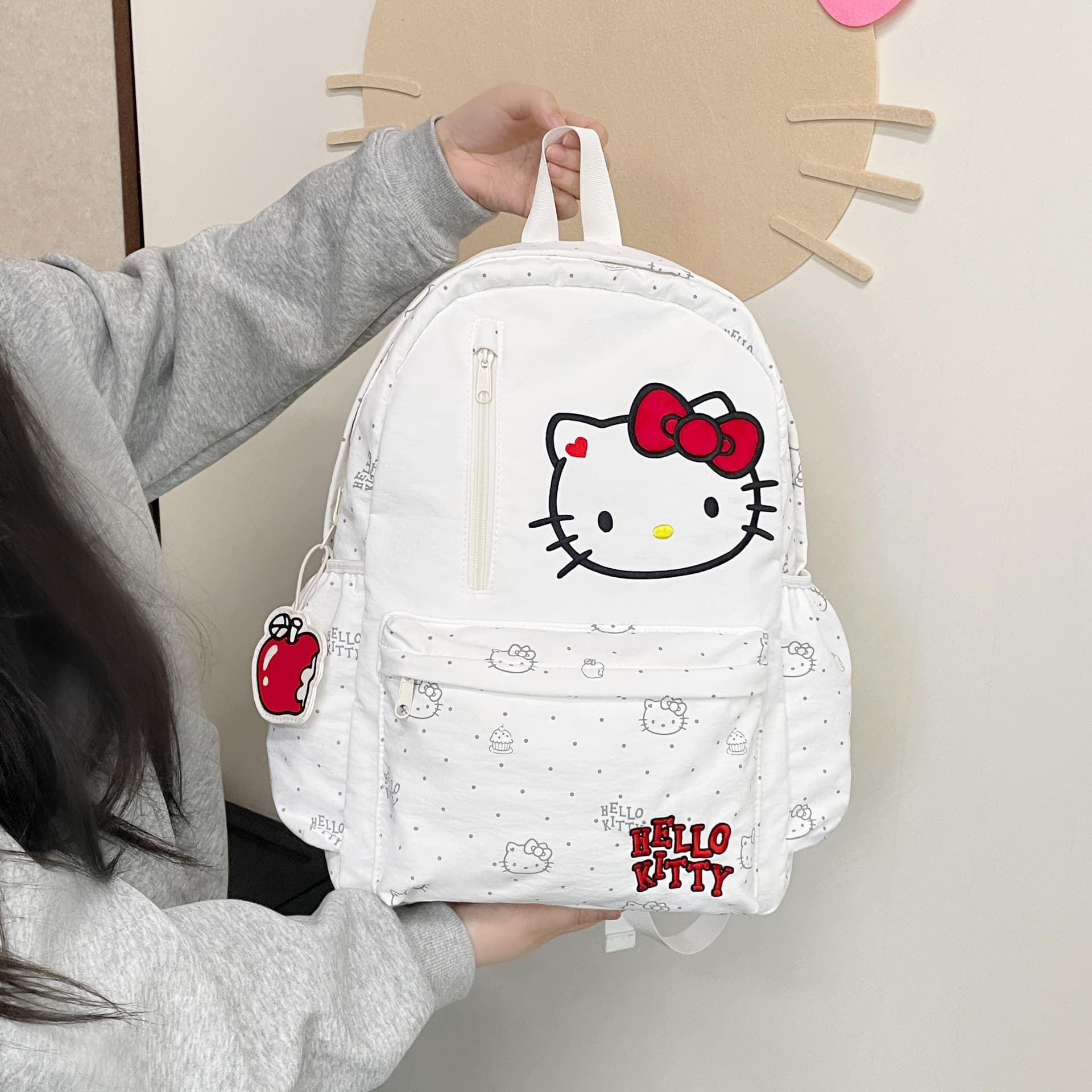 Рюкзак Sanrio Рюкзаки Молоко Белый (Брелок Включен) Женские - изображение 7