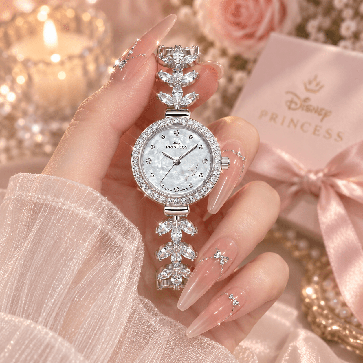 Часы Диснеевские принцессы Кварцевый механизм Watch Women's Watch Многоцветный Циферблат часов - изображение 2