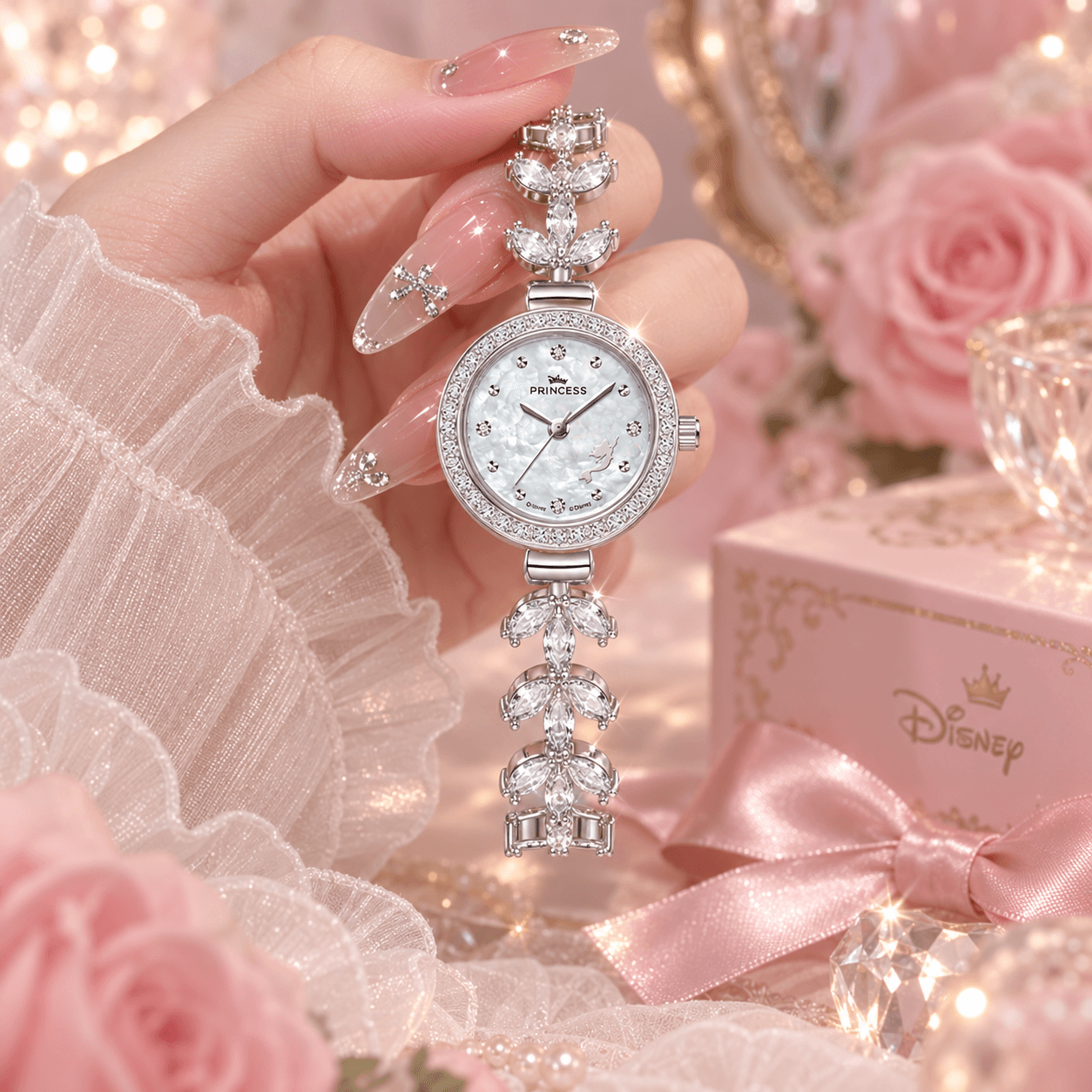 Часы Диснеевские принцессы Кварцевый механизм Watch Women's Watch Многоцветный Циферблат часов - изображение 4