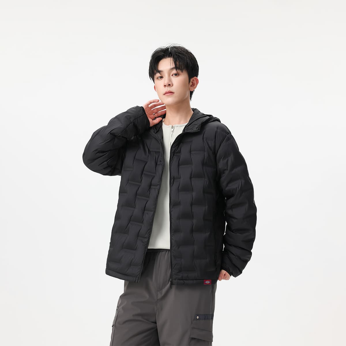 Зимняя куртка dickies С капюшоном Пуховик Унисекс - изображение 2