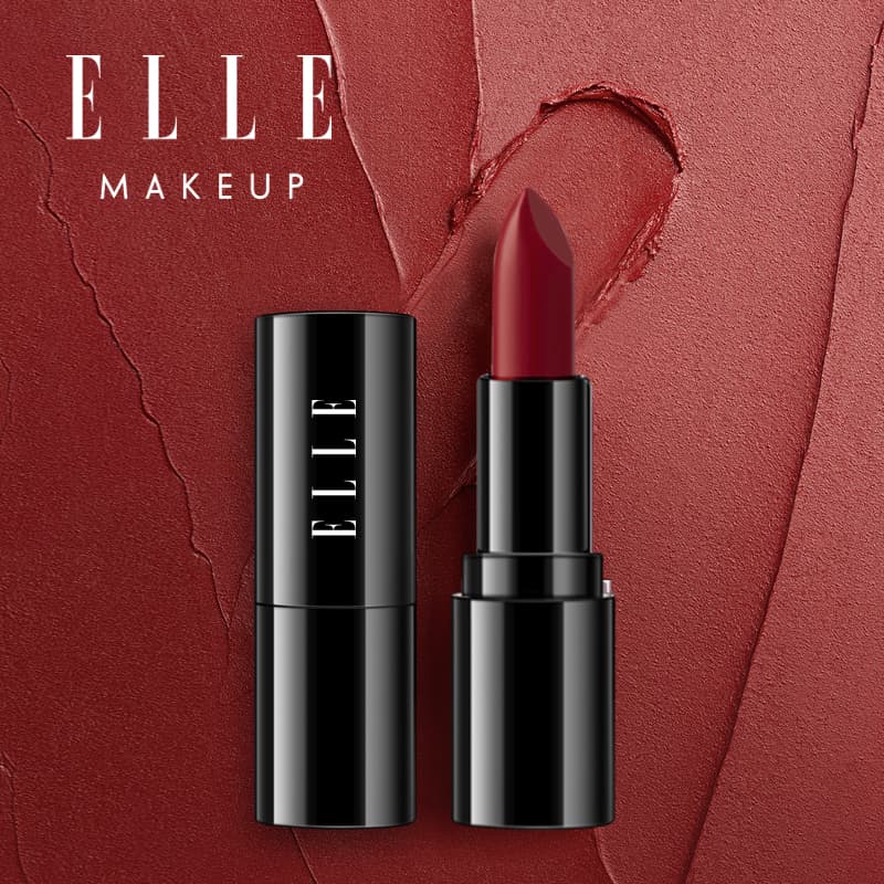 ELLE Увлажняющий для кожи Бордовый Помада Макияж Пробные Пакеты Набор Легко Смешиваемый Естественный - изображение 3