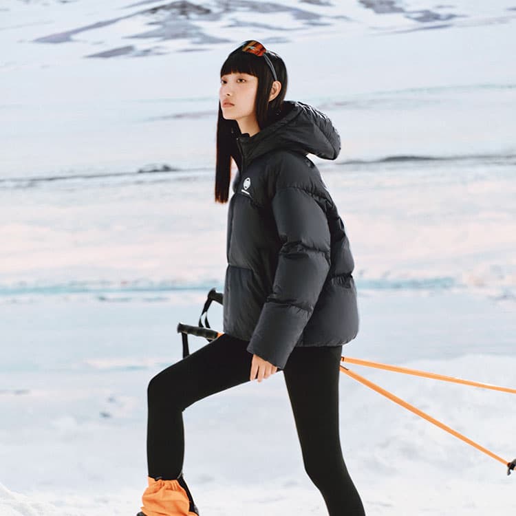 Пуховик Skechers Пуховик Женский Углеродный Черный - изображение 5