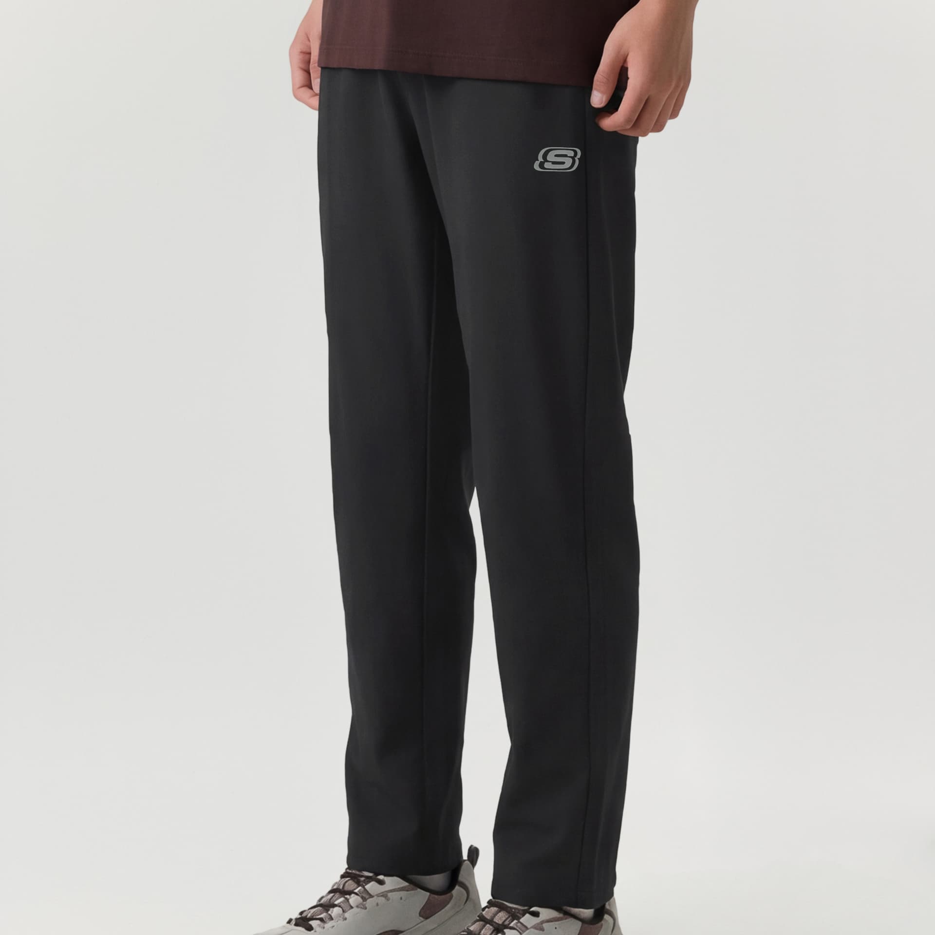 Штаны Skechers Charcoal Black 0018 Мужские Повседневные Штаны - изображение 4