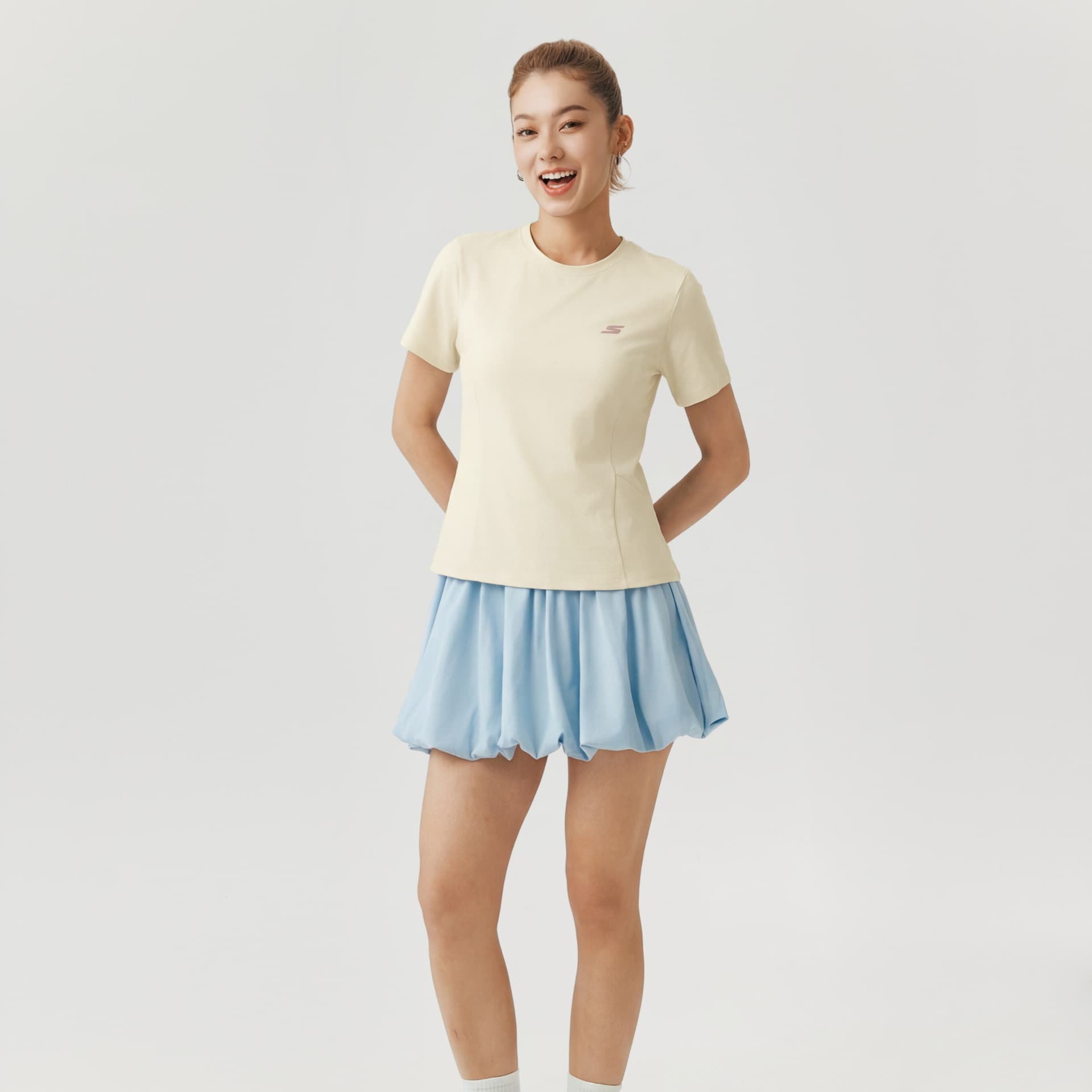 Футболка Skechers T-рубашка женская Гардения - изображение 5