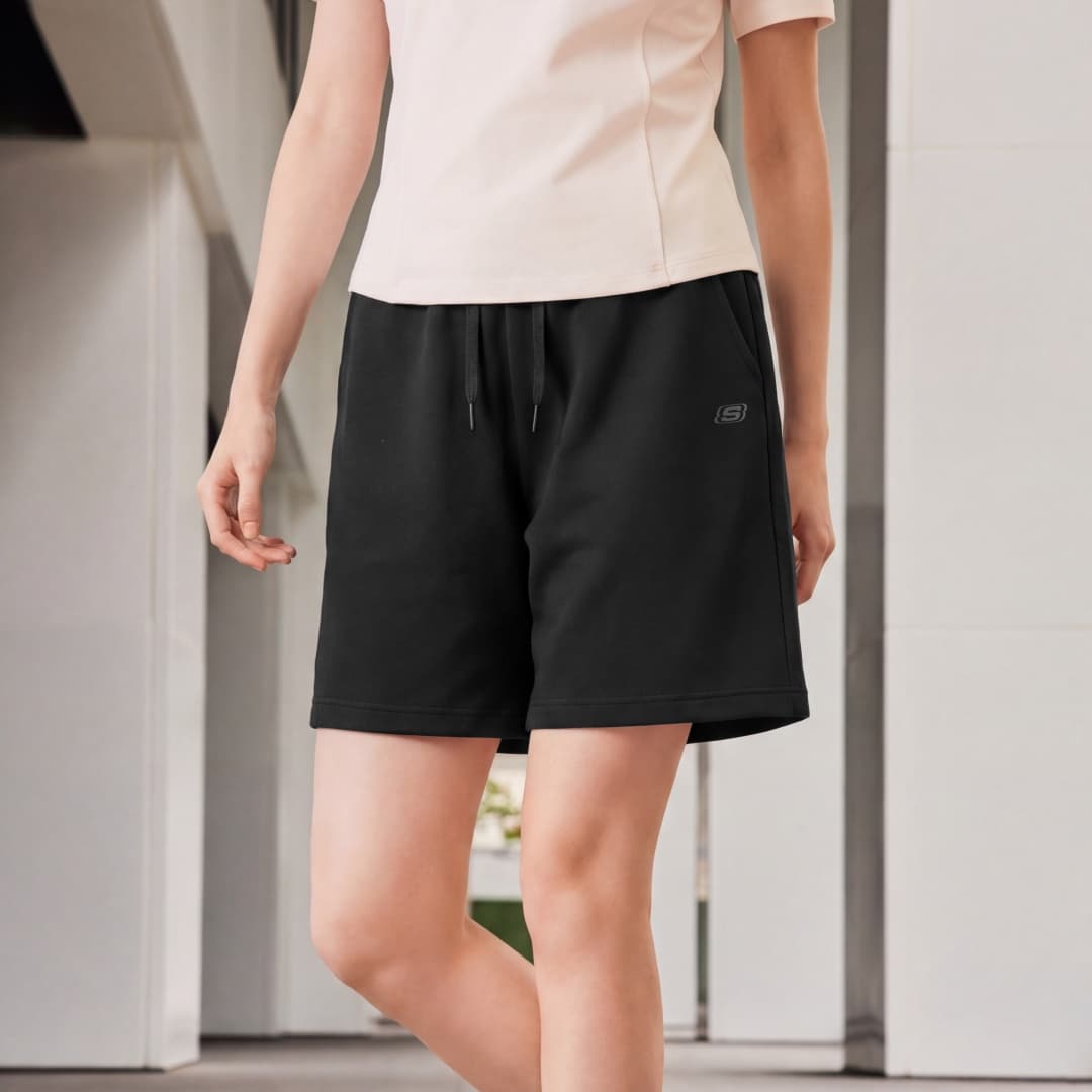 Шорты Skechers Charcoal Black 0018 Женские Повседневные Шорты - изображение 4